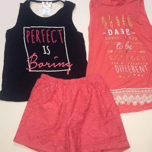 Sleeveless Peach outfit